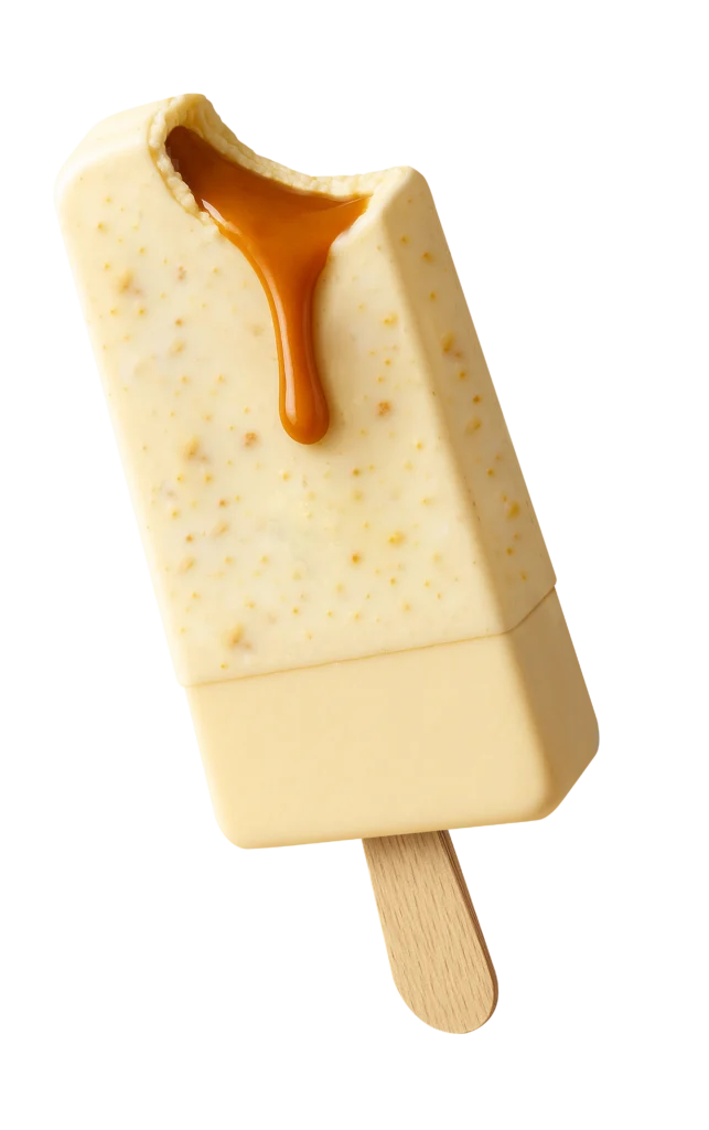 Banofee – paleta pagina individual - Paletuba Sorvetes