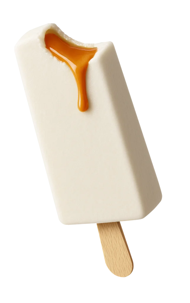 Coco doce de leite – paleta - Paletuba Sorvetes