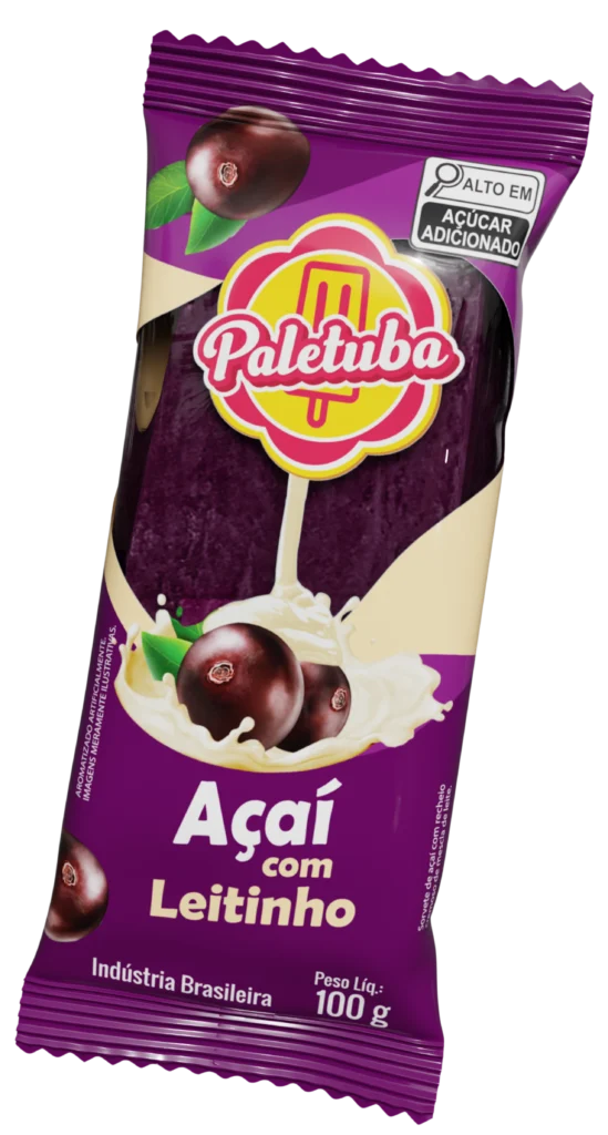 Morango açai leitinho – paleta embalagem1 - Paletuba Sorvetes