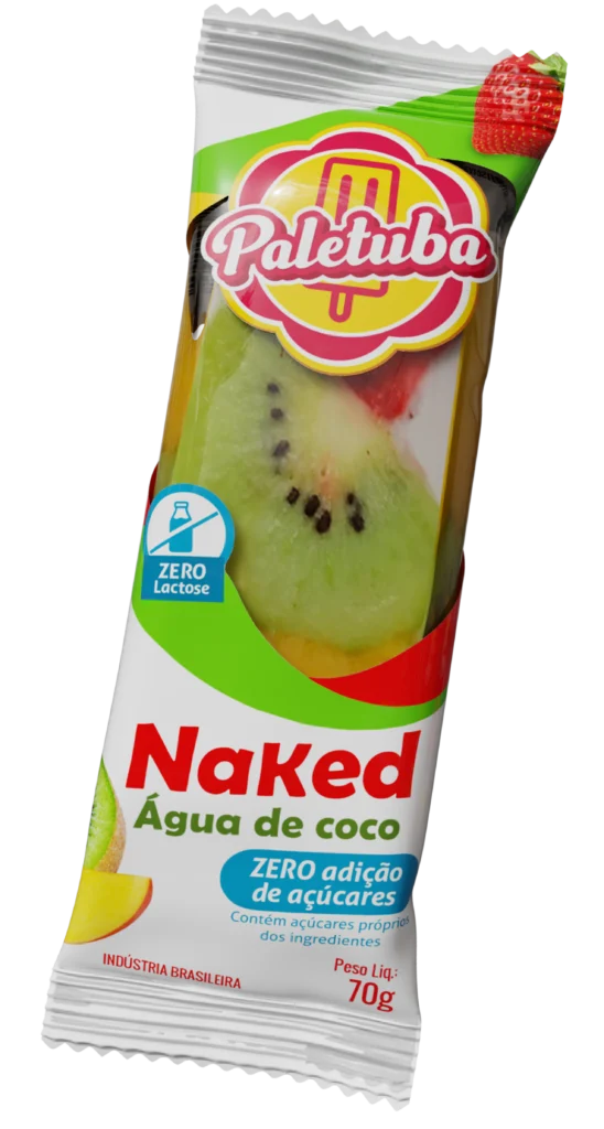 Naked – paleta embalagem - Paletuba Sorvetes