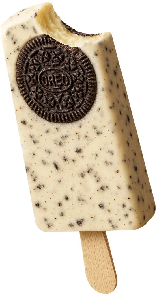 cookies and cream – paleta pagina individual - Paletuba Sorvetes