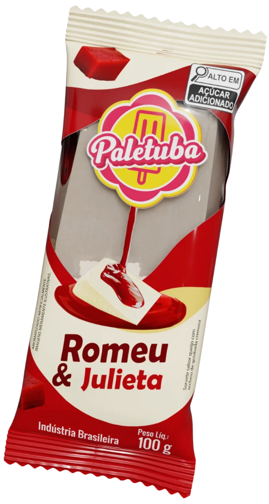 romeu e julieta – paleta embalagem - Paletuba Sorvetes