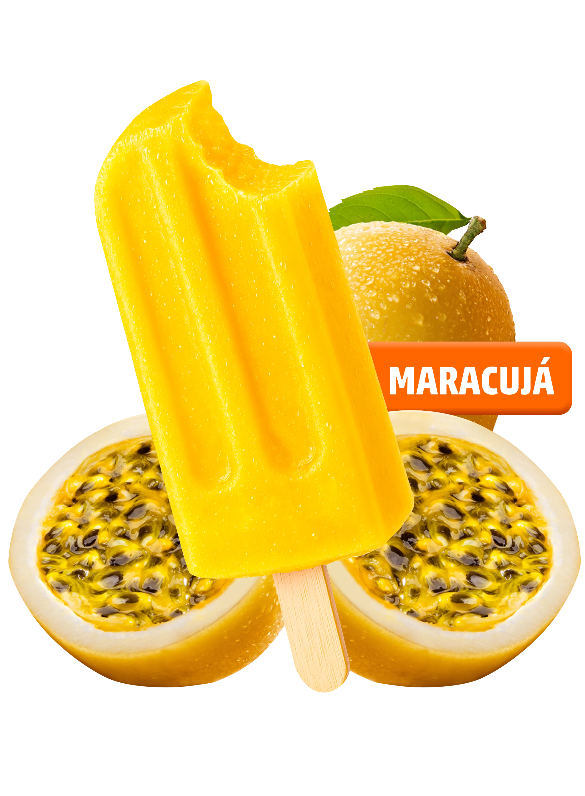 PICOLÉ – FRUTADA MARACUJÁ PREMIUM - Paletuba Sorvetes