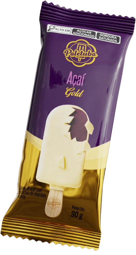 AÇAÍ – gold embalagem - Paletuba Sorvetes
