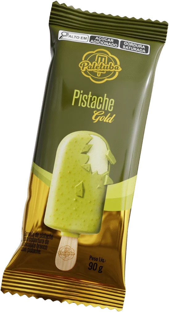 PISTACHE – gold embalagem - Paletuba Sorvetes