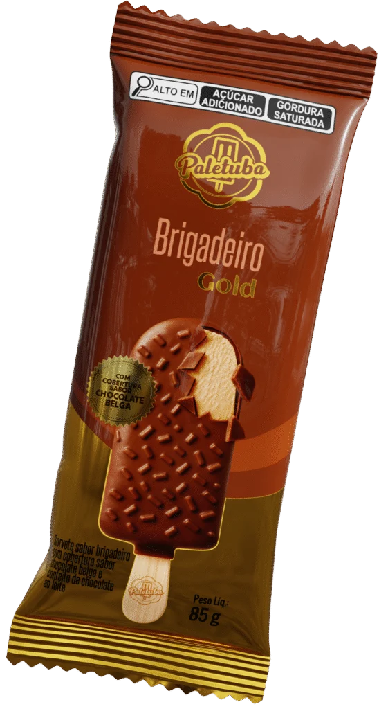 BRIGADEIRO – gold embalagem 2 - Paletuba Sorvetes
